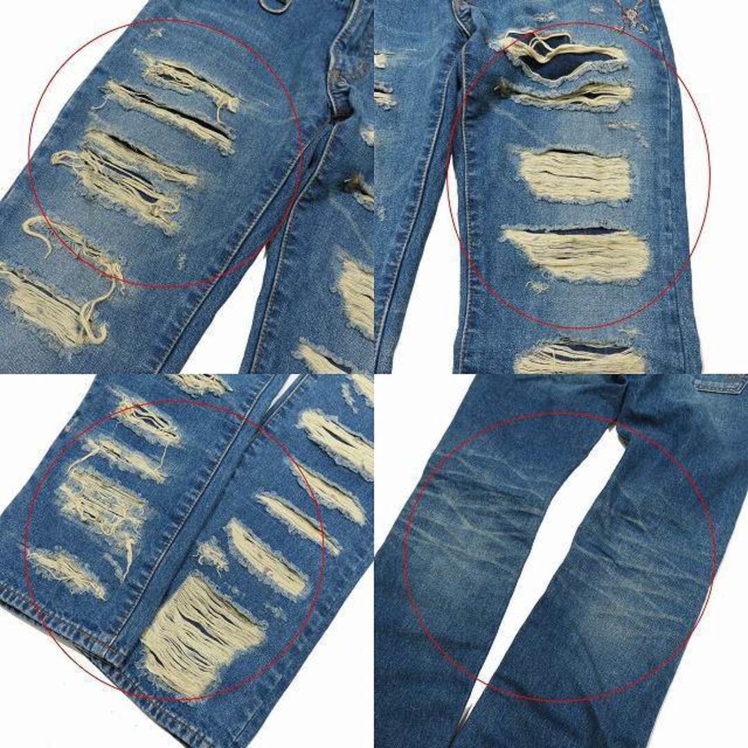 Roen(ロエン)の2013年 Roen Jeans VAN デニム ジーンズ パンツ ダメージ加工 メンズのパンツ(デニム/ジーンズ)の商品写真