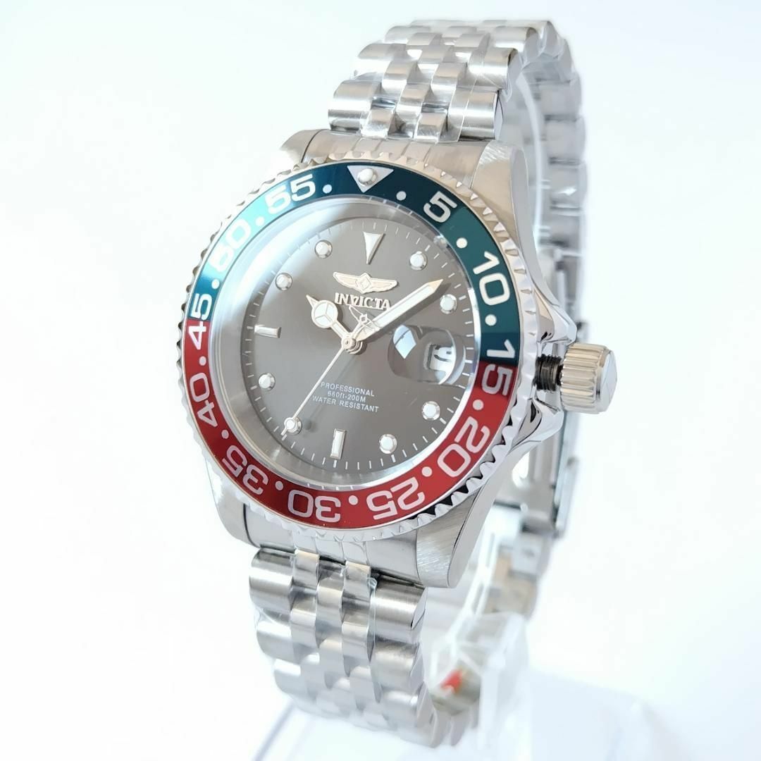 INVICTA(インビクタ)のペプシ美しいメンズ腕時計インヴィクタ小さめ新品かっこいいブラック/レッド/ブルー メンズの時計(腕時計(アナログ))の商品写真