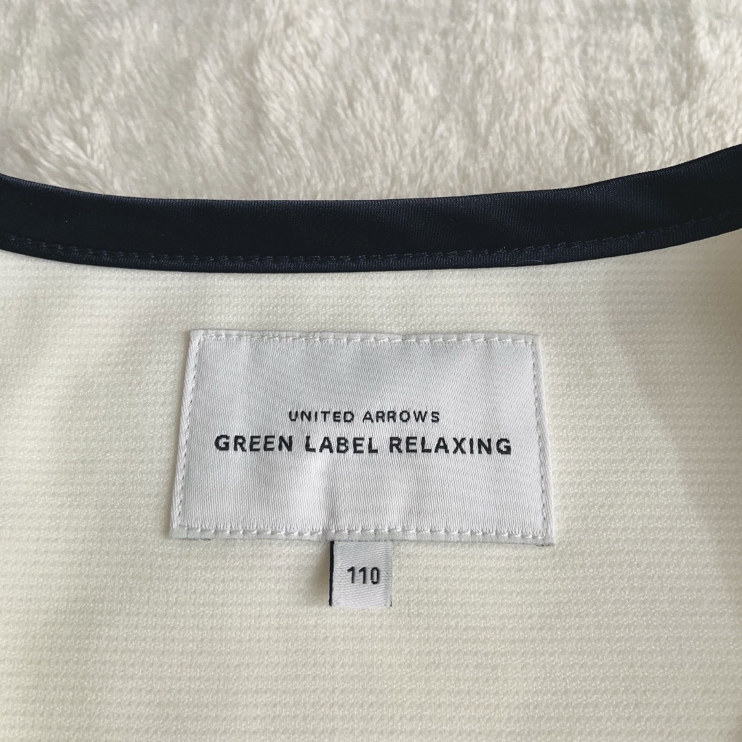 UNITED ARROWS green label relaxing(ユナイテッドアローズグリーンレーベルリラクシング)の極美品★グリーンレーベルリラクシング★ボレロ★ホワイト★110 キッズ/ベビー/マタニティのキッズ服女の子用(90cm~)(ドレス/フォーマル)の商品写真