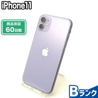 アイフォーン(iPhone)のNW制限有 SIMロック解除済み iPhone11 64GB パープル SoftBank Bランク 本体【ReYuuストア】(スマートフォン本体)