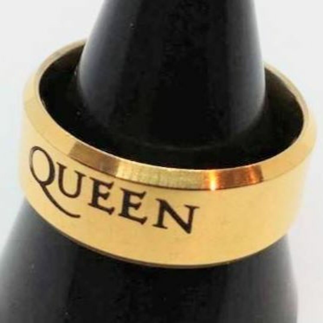 【１７号】クィーン　QWEEN　リング　指輪　ゴールド　ストリート　ロック メンズのアクセサリー(リング(指輪))の商品写真