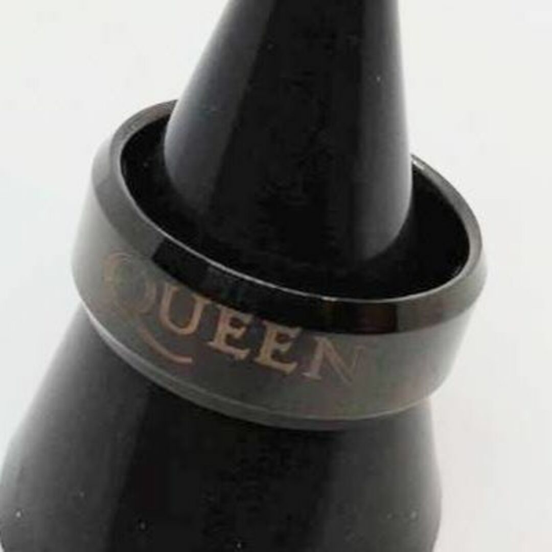 【１５号】クィーン　QWEEN　リング　指輪　ブラック　ストリート　ロック メンズのアクセサリー(リング(指輪))の商品写真