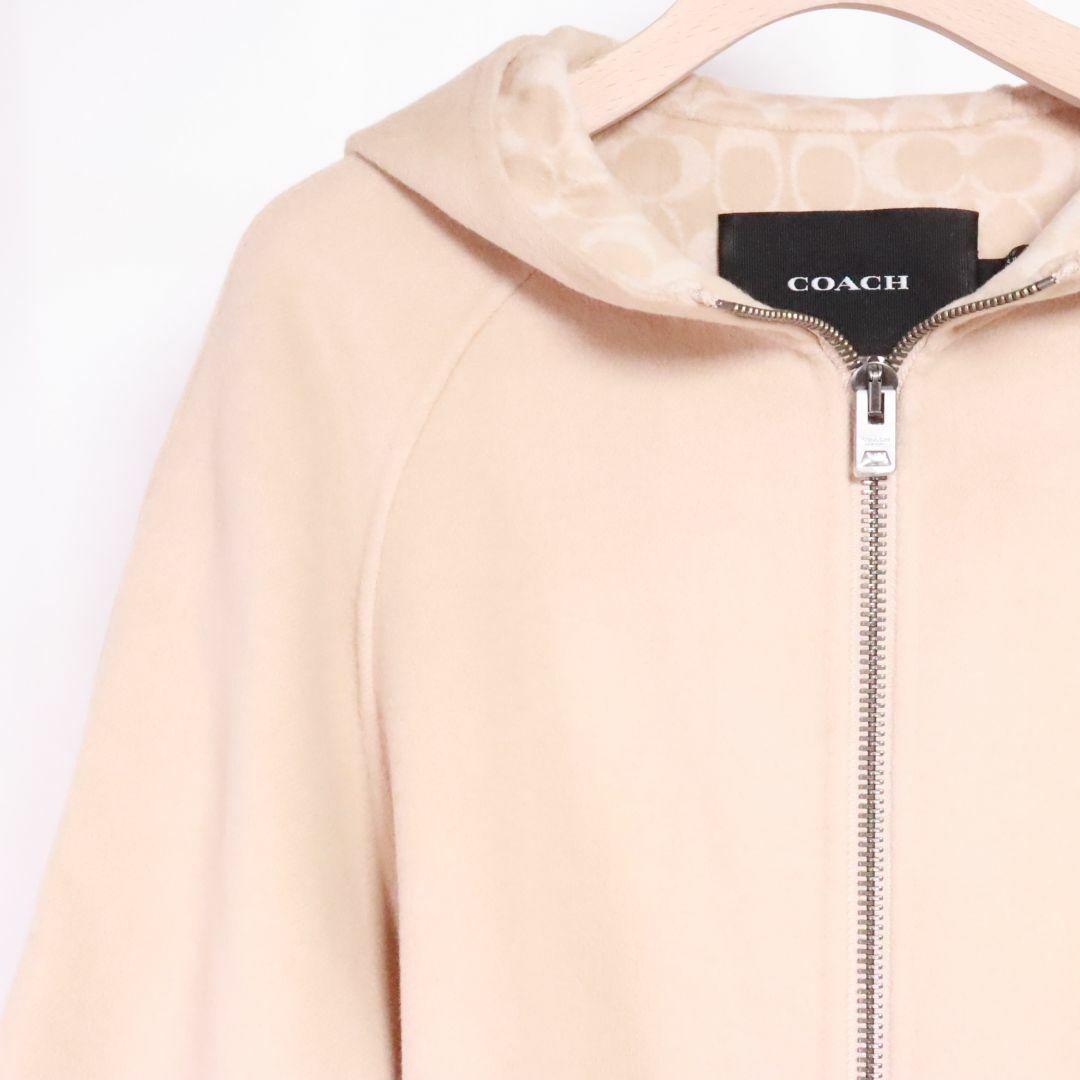 COACH - COACH コーチ ウールケープ マントコート ベージュ Sの COACH - COACH コーチ ウールケープ マントコート ベージュ Sの