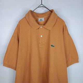 ラコステ(LACOSTE)のラコステ　ポロシャツ　半袖　L1212　刺繍ロゴ　シェルボタン　オレンジ　3XL(ポロシャツ)