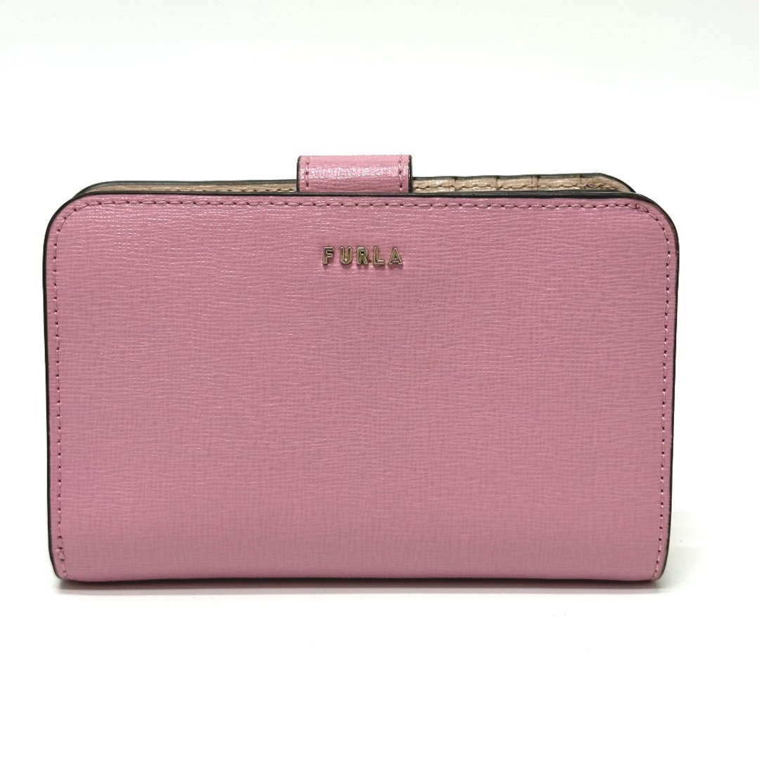 Furla(フルラ)のフルラ FURLA 二つ折り財布 ロゴ 2つ折り財布 レザー ピンク レディースのファッション小物(財布)の商品写真