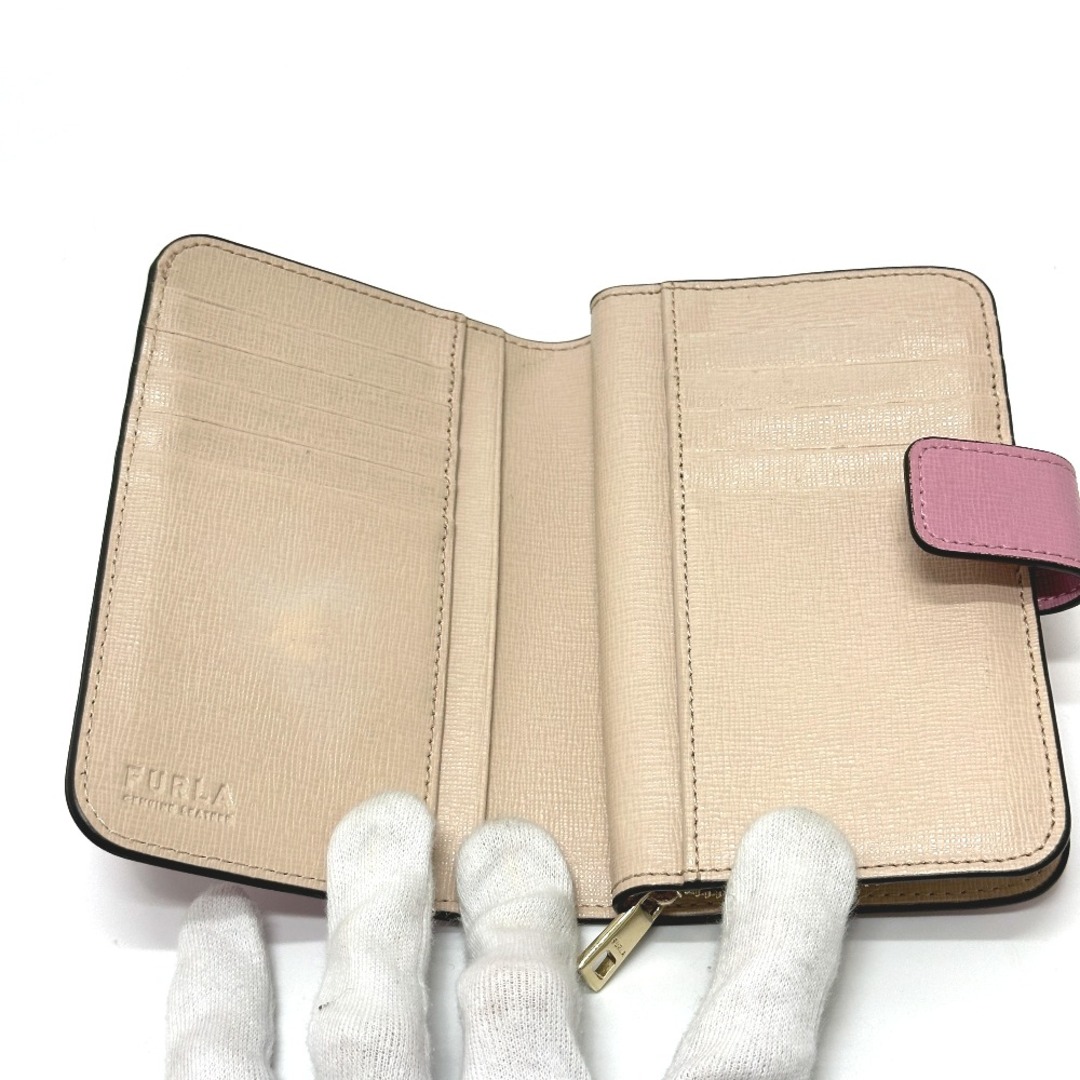 Furla(フルラ)のフルラ FURLA 二つ折り財布 ロゴ 2つ折り財布 レザー ピンク レディースのファッション小物(財布)の商品写真