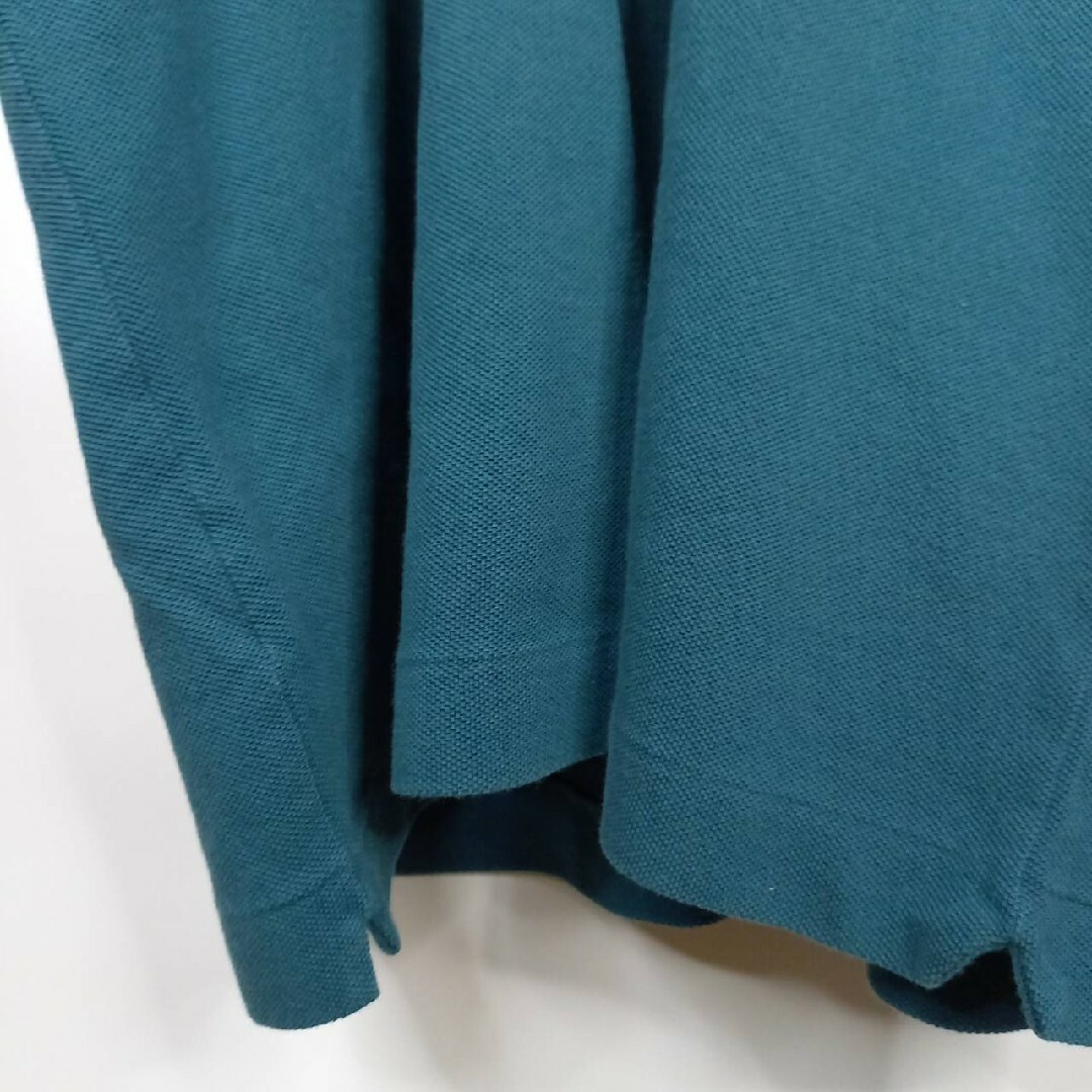 LACOSTE(ラコステ)のラコステ　ポロシャツ　半袖　L1212　刺繍ロゴ　シェル　ユーロ古着　緑　L メンズのトップス(ポロシャツ)の商品写真