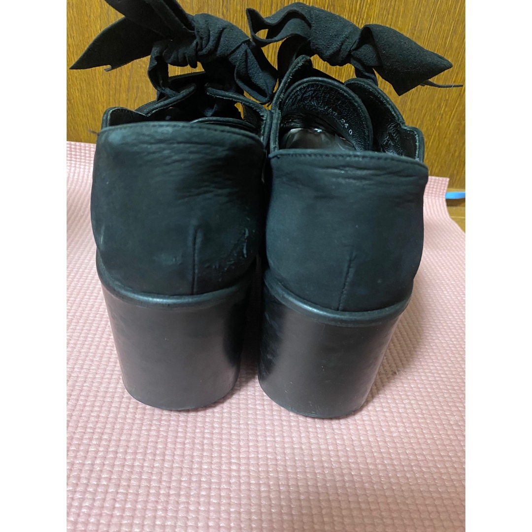 TOKYO BOPPER(トーキョーボッパー)のTOKYO BOPPER 黒ヌバック レディースの靴/シューズ(ローファー/革靴)の商品写真