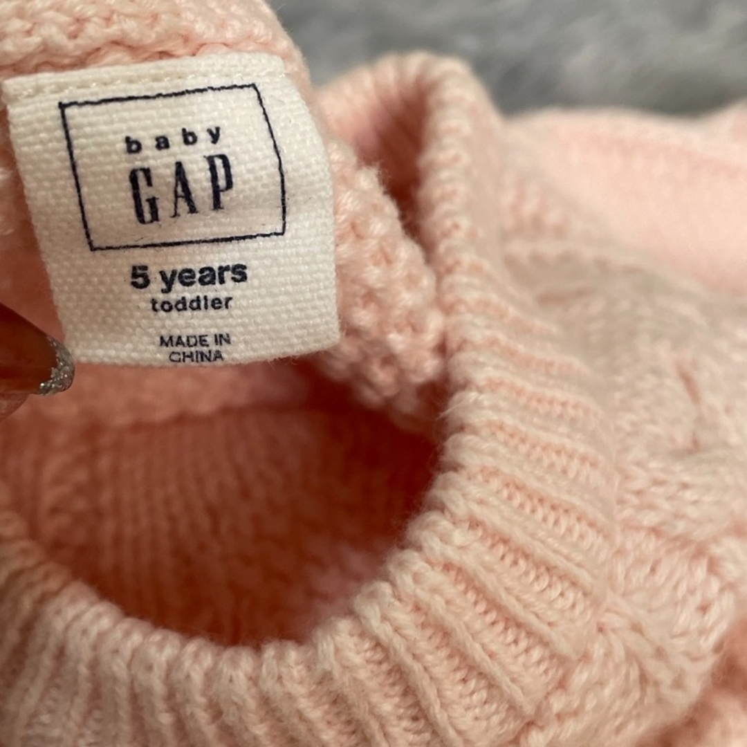 babyGAP(ベビーギャップ)の【美品】baby GAP ギャップ　キッズ　girls ニットトップス キッズ/ベビー/マタニティのキッズ服女の子用(90cm~)(ニット)の商品写真