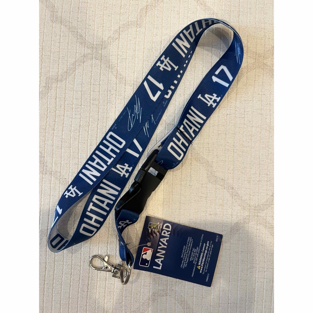 新品未使用】ドジャース 大谷翔平選手 ネックストラップ MLB 背 新品未使用】ドジャース 大谷翔平選手 ネックストラップ MLB 背