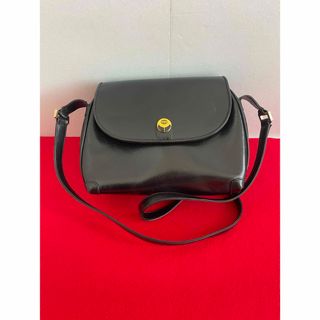 グッチ(Gucci)のGUCCI オールドグッチ　ヴィンテージ  ショルダーバッグ　レザー　黒(ショルダーバッグ)