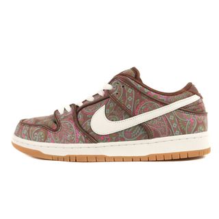 ナイキ(NIKE)の美品 NIKE ナイキ サイズ:27.5cm SB DUNK LOW PRO PREMIUM BROWM PAISLEY (DH7534-200) ダンク ロー プロ プレミアム ペイズリー カカオワオ サミットホワイト US9.5 ローカット スニーカー シューズ 靴【メンズ】【中古】(スニーカー)