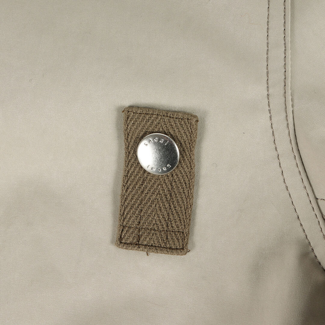 sacai(サカイ)のSacai サカイ ブルゾン サイズ:1 23AW フェイク スウェード ミックス ダブルジップ ブルゾン Faux Suede Mix Blouson 23-03209M アウター MA-1 ボンバー ジャケット ボア フリース パテッド 中わた グレー 日本製【メンズ】【中古】 メンズのジャケット/アウター(ブルゾン)の商品写真