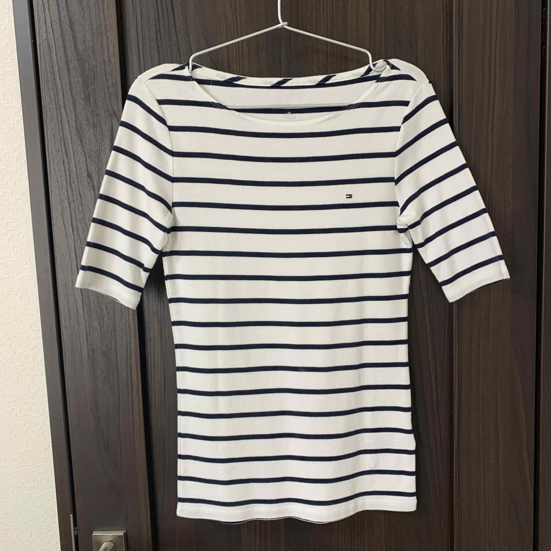 TOMMY HILFIGER(トミーヒルフィガー)のTOMMY HILFIGER  ボーダー柄Tシャツ レディースのトップス(Tシャツ(半袖/袖なし))の商品写真