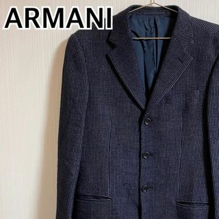 アルマーニ(Armani)のARMANI テーラードジャケット スーツ ツイード イタリア製【k247】(テーラードジャケット)