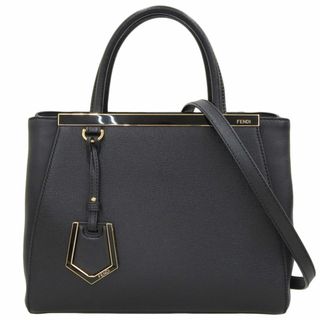 アザー(other)のフェンディ FENDI プチトゥジュール 2WAYバッグ ハンドバッグ ショルダーバッグ レザー ブラック 8BH253 中古 新入荷 OB1713(ハンドバッグ)