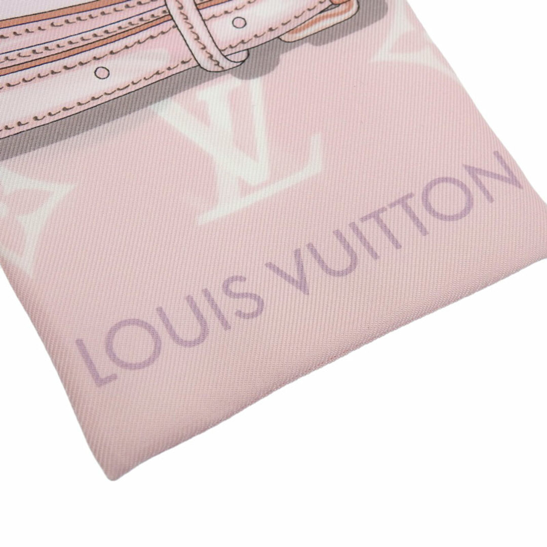 LOUIS VUITTON(ルイヴィトン)のルイヴィトン LOUISVUITTON バンドー・モノグラムコンフィデンシャル バンドー スカーフ シルク ローズクレール M70637 中古 新入荷 LV1519 レディースのファッション小物(バンダナ/スカーフ)の商品写真