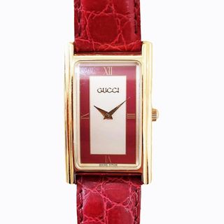 グッチ(Gucci)のグッチ GUCCI レクタンギュラー 2600 M 腕時計 スクエア クォーツ(腕時計)