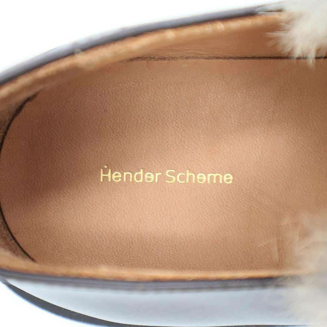 Hender Scheme(エンダースキーマ)のHender Scheme エンダースキーマ mischa ラビットファーベルテッドシューズ Ii-s-mis ブラウン 2 レディースの靴/シューズ(スリッポン/モカシン)の商品写真