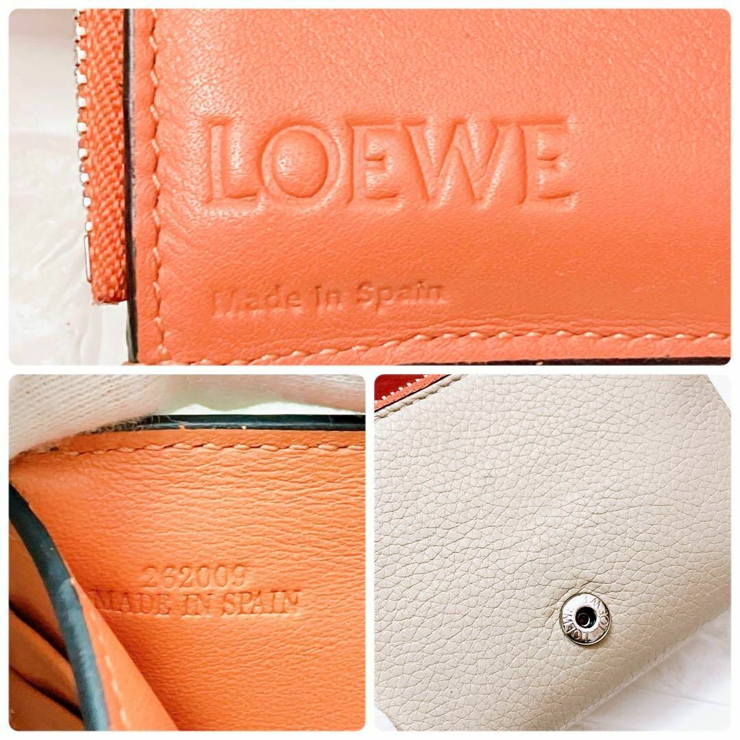 LOEWE(ロエベ)の【美品】ロエベ LOEWE アナグラム 三つ折り 折り財布 レザー SB25 レディースのファッション小物(財布)の商品写真