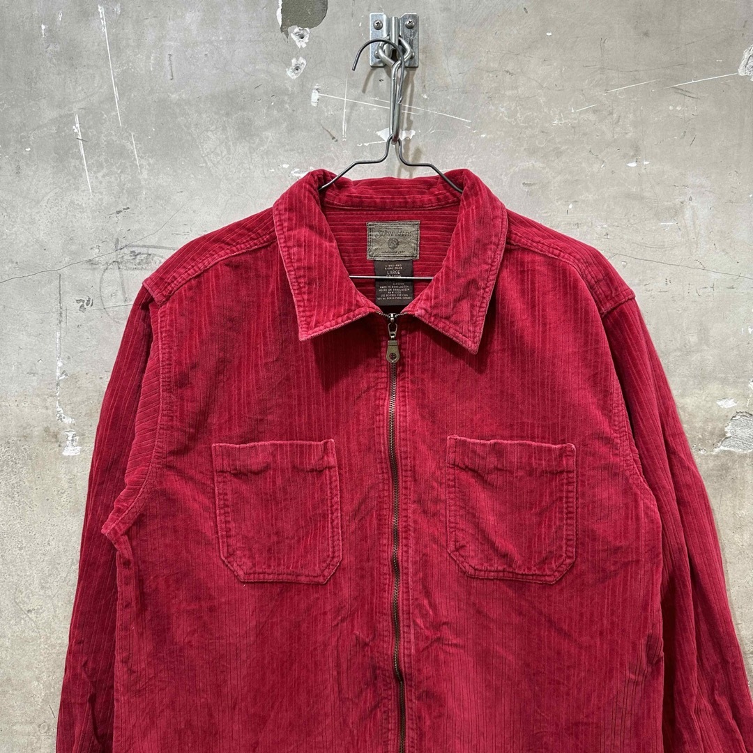 USA古着セントジョンズベイ コーデュロイ シャツジャケット ジップアップ メンズのジャケット/アウター(ブルゾン)の商品写真