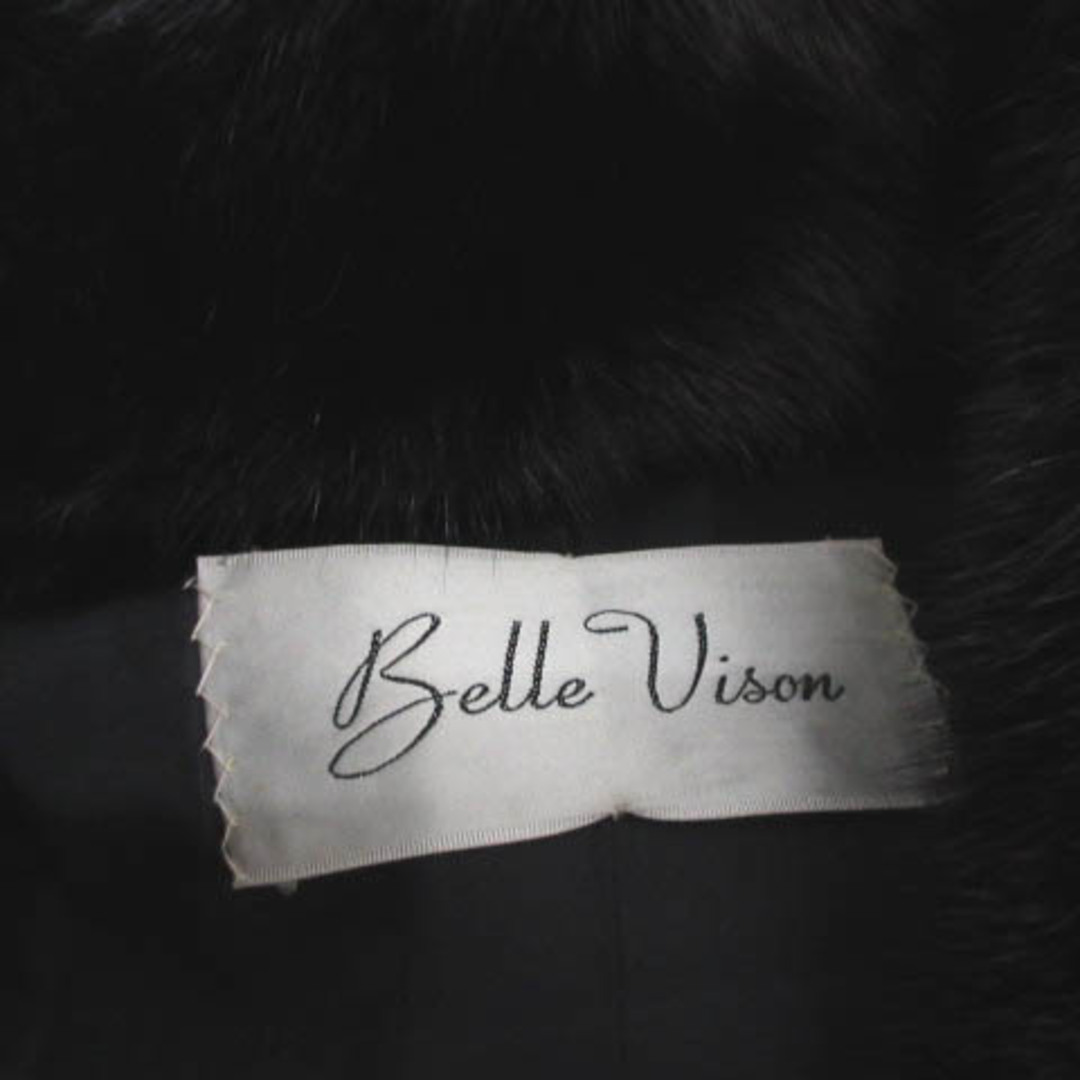 サガミンク Belle Vision ミンクファーコート ロング 毛皮 ブラックの