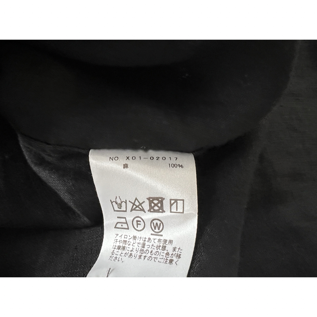 COMOLI(コモリ)のCOMOLI コモリ 23SS リネンWクロス プルオーバーシャツ BLACK メンズのトップス(シャツ)の商品写真