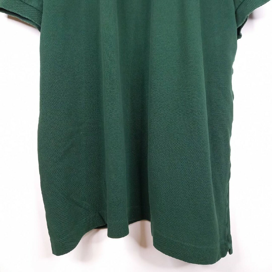 LACOSTE(ラコステ)のフレンチ　ラコステ　ポロシャツ　半袖　L1212　刺繍　シェルボタン　緑　XL メンズのトップス(ポロシャツ)の商品写真