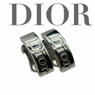 ディオール(Dior)の美品 DIOR ディオール イヤリング シルバー SV925 ロゴ(ピアス)