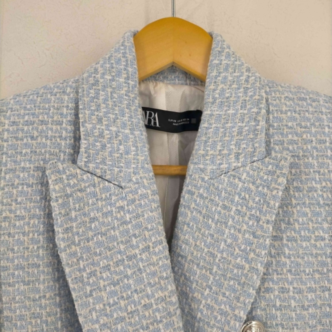 ZARA(ザラ)のZARA(ザラ) textured double breasted blazer メンズのジャケット/アウター(テーラードジャケット)の商品写真