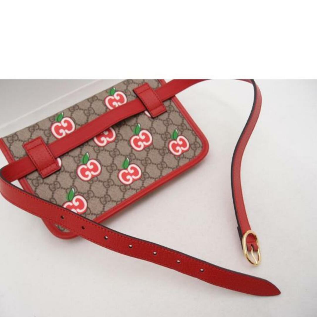 <br>GUCCI グッチ/GGスプリームアップルウエストバッグ/レッド/625233/467***/グッチ/Sランク/69【中古】 レディースのバッグ(ボディバッグ/ウエストポーチ)の商品写真