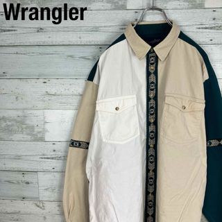 ラングラー(Wrangler)のラングラー 古着 クレイジーパターン マルチカラー 長袖 ウエスタンシャツ(シャツ)