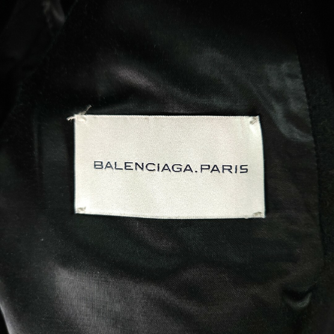 Balenciaga(バレンシアガ)の11AW BALENCIAGA ウールメルトンピーコート ブラック メンズのジャケット/アウター(ピーコート)の商品写真