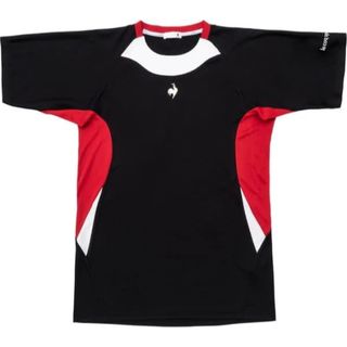 ルコックスポルティフ(le coq sportif)のルコックスポルティフ テニスウェア 半袖Ｔシャツ QTMWJA30黒メンズM新品(ウェア)