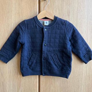 プチバトー(PETIT BATEAU)のプチバトー 12m/74cm キルティングジャケット(カーディガン/ボレロ)