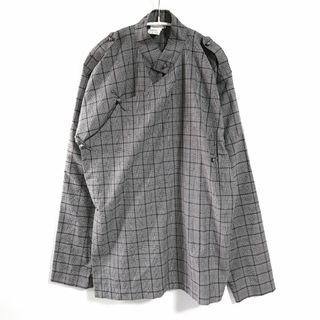 リドム　HARD TWISTED WIDE SHIRT  　ブラウン　L