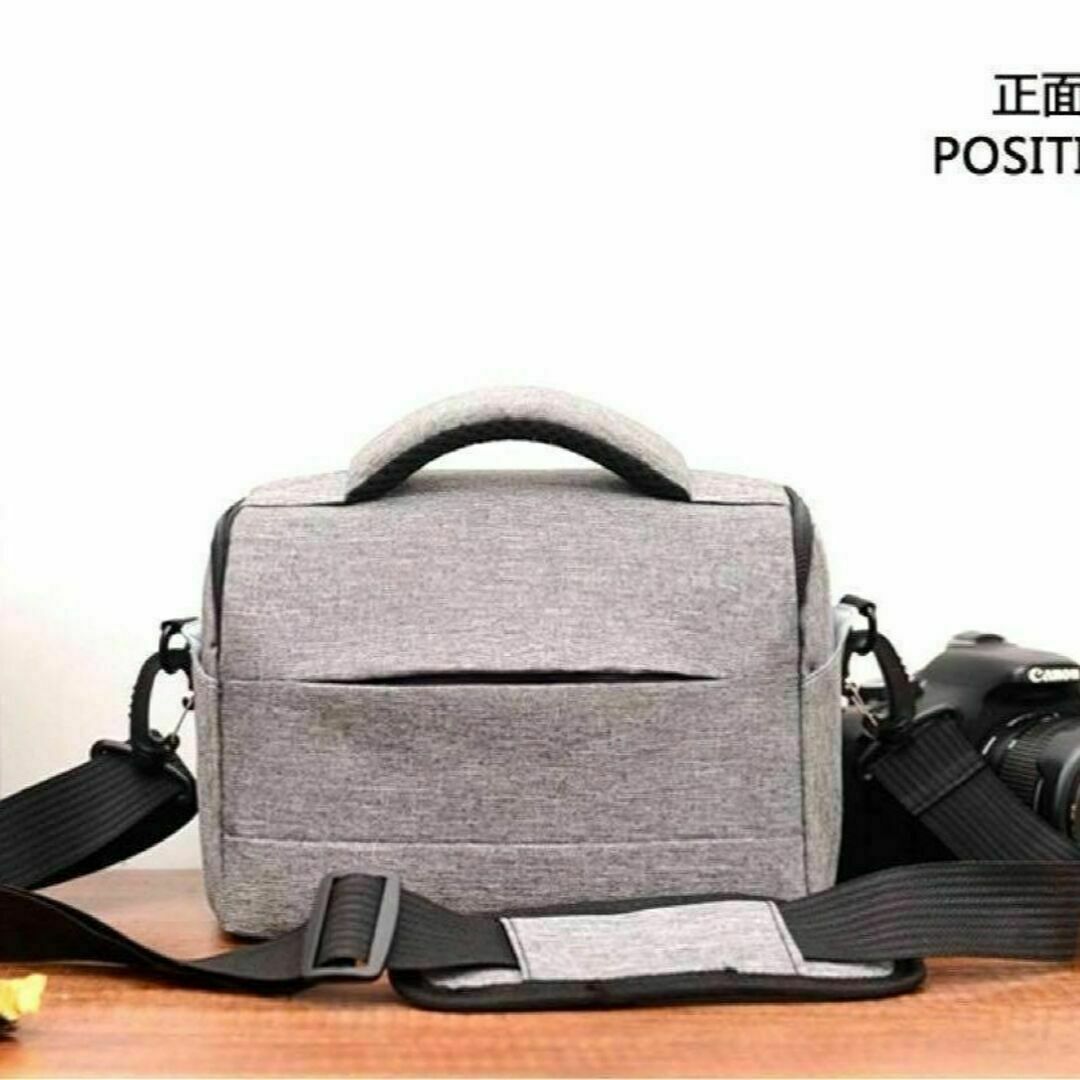 カメラバッグ カメラケース ショルダーバッグ 高品質 鞄　ブラック　黒 スマホ/家電/カメラのカメラ(ケース/バッグ)の商品写真