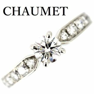 ショーメ(CHAUMET)のショーメ プリュム ダイヤモンド 0.54ct F-VS1-3EX リング Pt950 ♯51(リング(指輪))