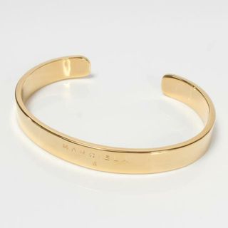 エムエムシックス(MM6)の【新品未使用】 MM6 Maison Margiela エムエムシックス ブレスレット バングル CUFF BRACELET レディース SM6UY0013SV0058 【3サイズ/YELLOW GOLD PLATING】(ブレスレット/バングル)