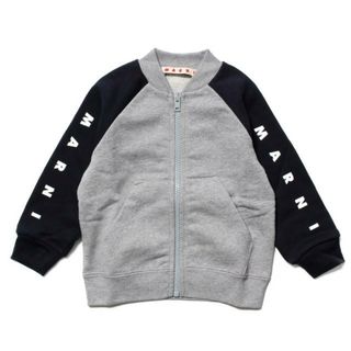 マルニ(Marni)の【新品未使用】 MARNI マルニ パーカー フルジップ グレー キッズ MS38B M00887M00NI 【18Mサイズ/GREY/BLACK】(その他)