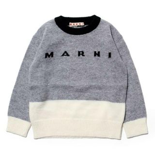 マルニ(Marni)の【新品未使用】 MARNI マルニ セーター バイカラー ニット キッズ MK22U M00932M00QY 【4Aサイズ/GREY/BLACK/WHITE】(ニット)