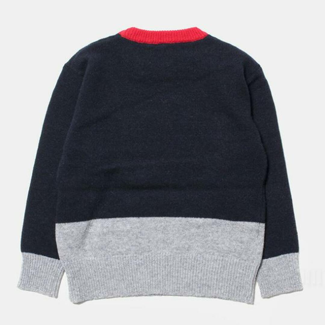 Marni(マルニ)の【新品未使用】 MARNI マルニ セーター バイカラー ニット キッズ MK22U M00932M00QY 【6Aサイズ/NAVY/RED/GREY】 キッズ/ベビー/マタニティのキッズ服女の子用(90cm~)(ニット)の商品写真