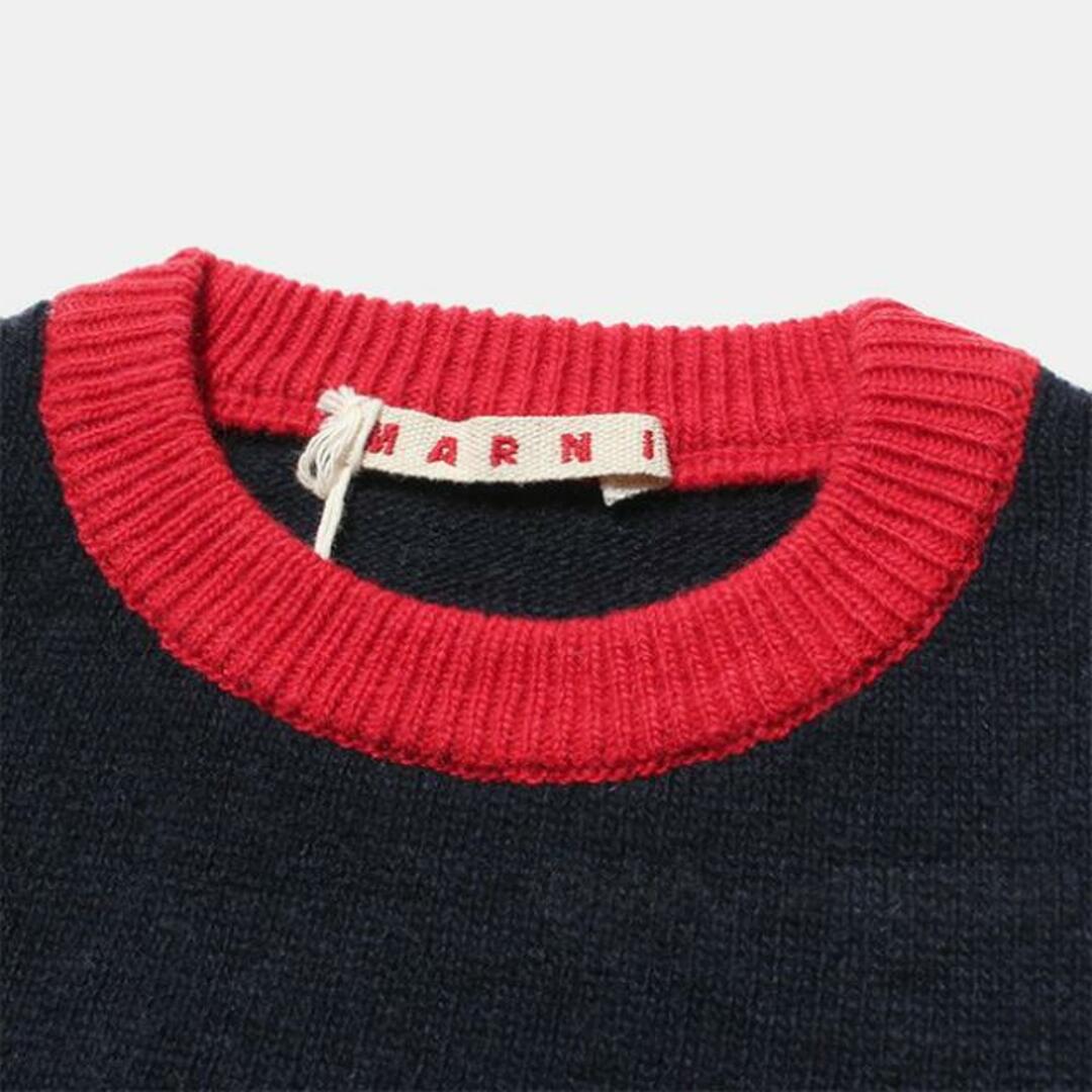 Marni(マルニ)の【新品未使用】 MARNI マルニ セーター バイカラー ニット キッズ MK22U M00932M00QY 【8Aサイズ/NAVY/RED/GREY】 キッズ/ベビー/マタニティのキッズ服女の子用(90cm~)(ニット)の商品写真