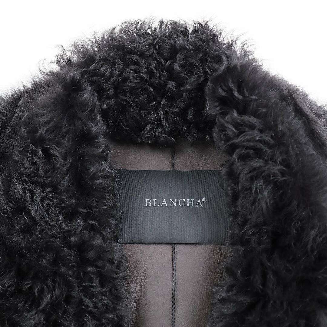 BLANCHA ブランカ MOUTON VEST シープスキンムートンレザーベスト  ブラウン F レディースのジャケット/アウター(その他)の商品写真