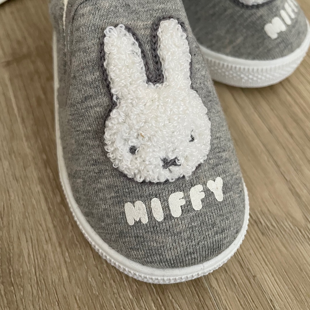 miffy(ミッフィー)のミッフィー　靴　14センチ　スリッポン キッズ/ベビー/マタニティのベビー靴/シューズ(~14cm)(スリッポン)の商品写真