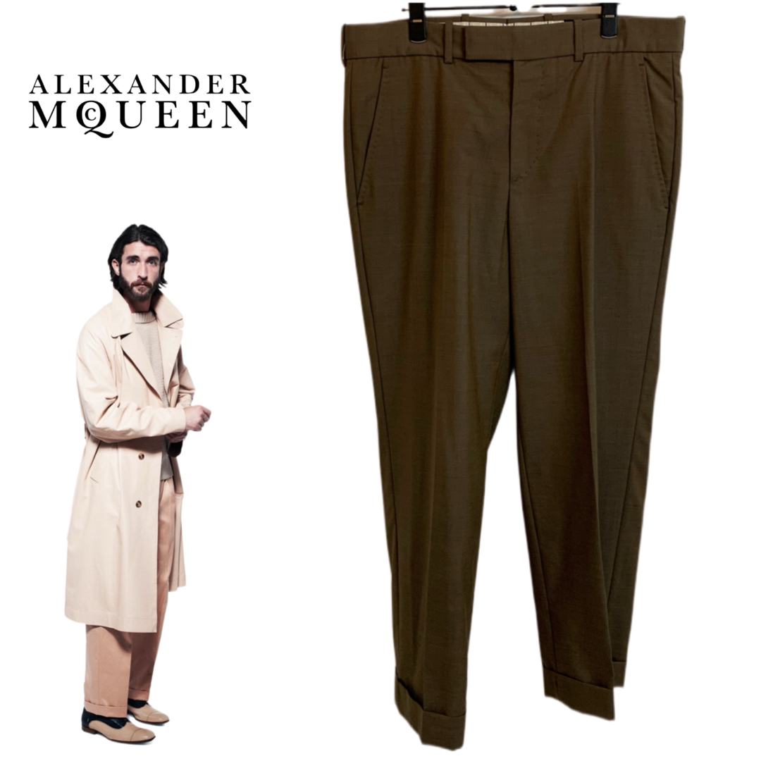 Alexander McQueen(アレキサンダーマックイーン)のALEXANDER McQUEEN 2013s ITALY製 スラックスパンツ メンズのパンツ(スラックス)の商品写真