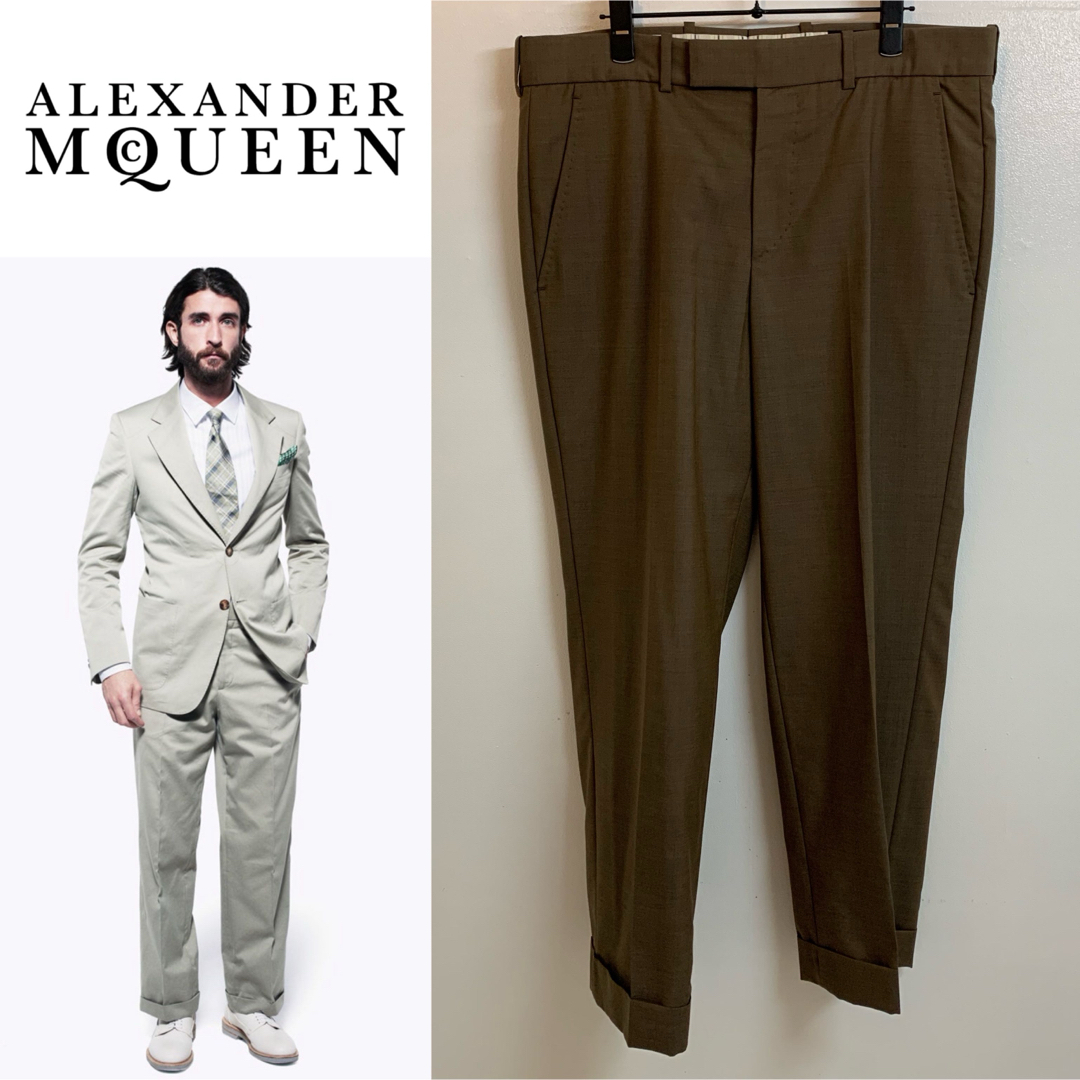 Alexander McQueen(アレキサンダーマックイーン)のALEXANDER McQUEEN 2013s ITALY製 スラックスパンツ メンズのパンツ(スラックス)の商品写真