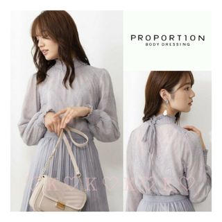 プロポーションボディドレッシング(PROPORTION BODY DRESSING)のPROPORTION BODY DRESSING＊レースボウタイブラウス(シャツ/ブラウス(長袖/七分))