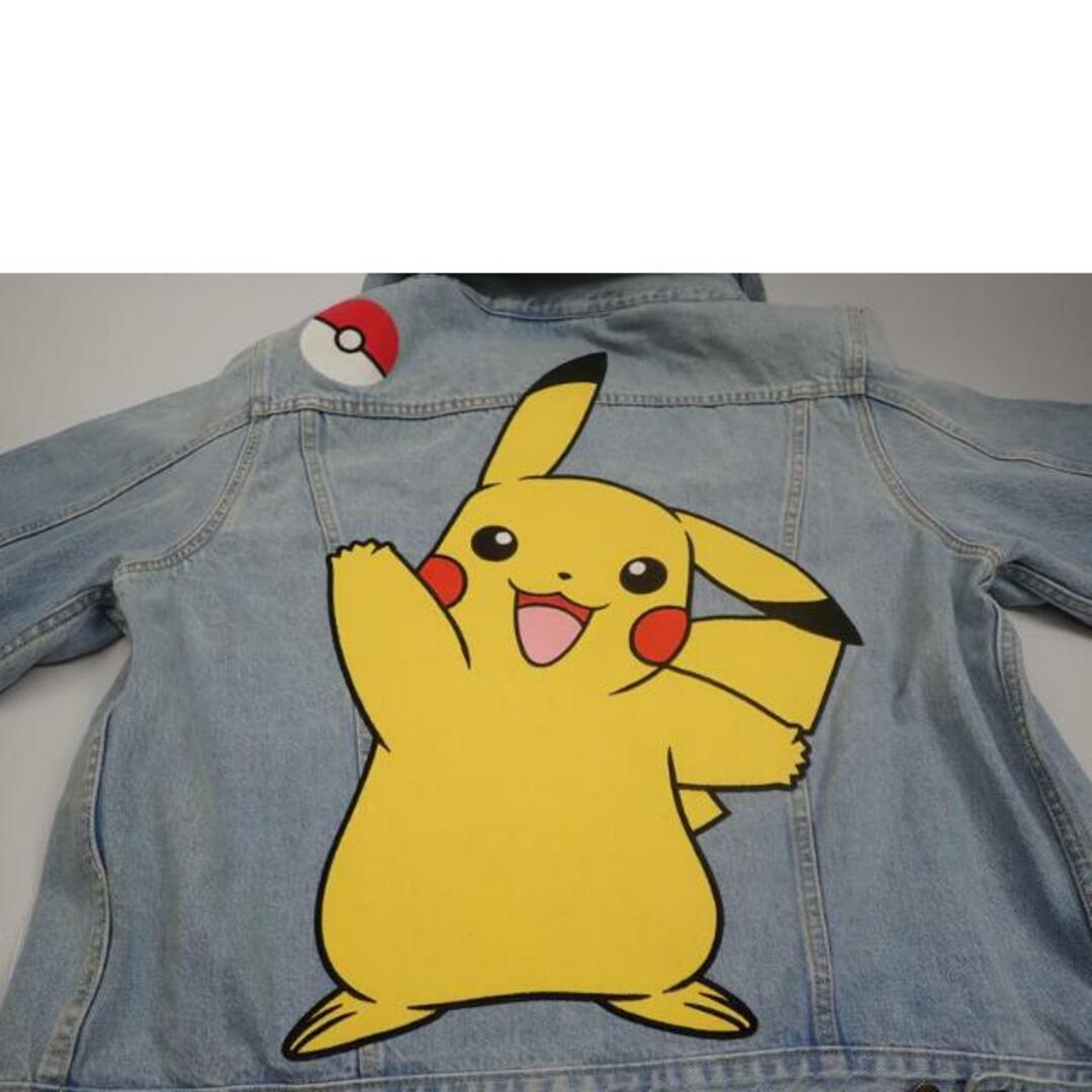 Levis XPOKEMON リーバイスXポケモン/★LIVIS×ピカチュウ デニムJKT/L/L/メンズアウター/Bランク/62【中古】 メンズのジャケット/アウター(ダッフルコート)の商品写真