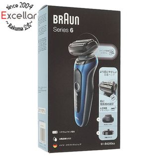 ブラウン(BRAUN)の【新品訳あり(箱きず・やぶれ)】 Braun　シェーバー シリーズ6　Series6 61-B4200cs　ブルー(メンズシェーバー)